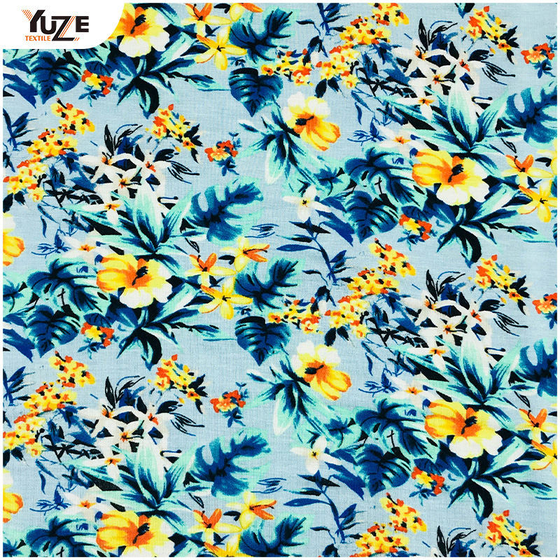 YZGTP-ES1018 Priontáil Spandex Jersey Rayon