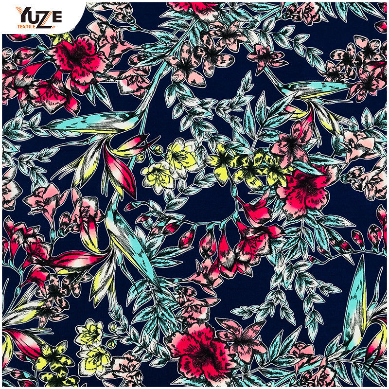 YZS18-417 POLY SPUN Jersey Spandex Print