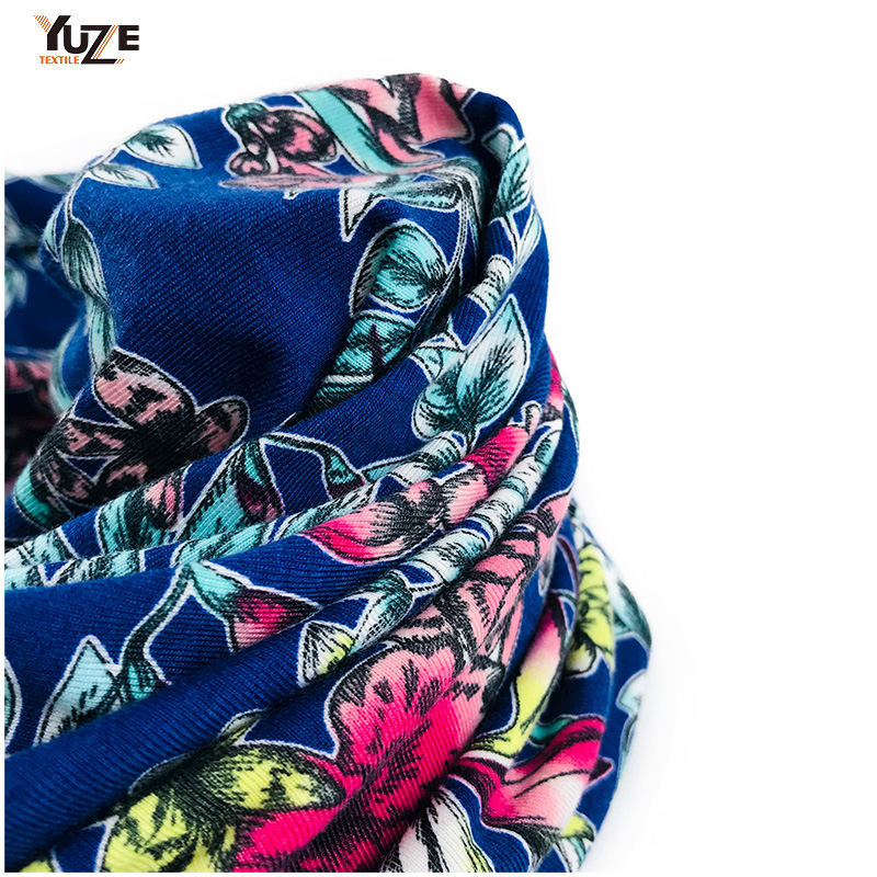 YZS18-417 POLY SPUN Jersey Spandex Print