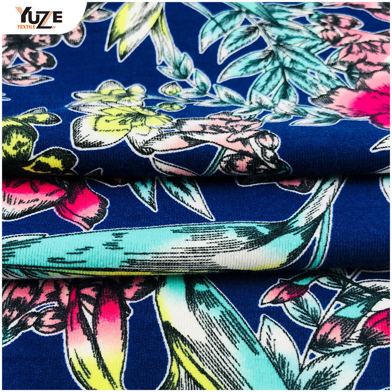 YZS18-417 POLY SPUN Jersey Spandex Print