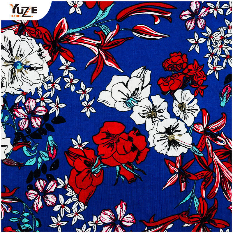 YZS18-539 POLY SPUN Jersey Spandex Print