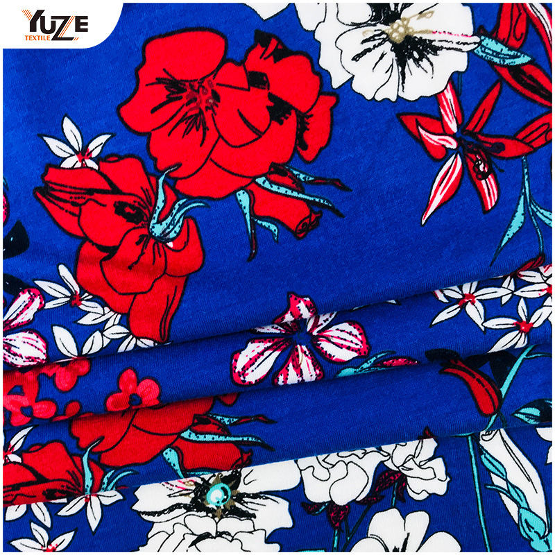 YZS18-539 POLY SPUN Jersey Spandex Print