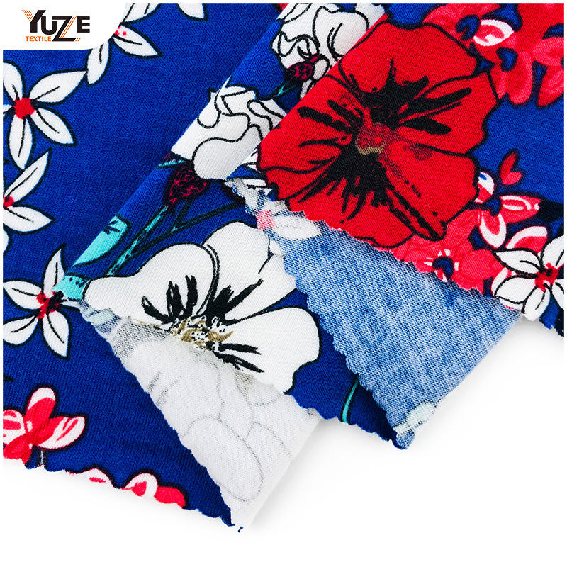 YZS18-539 POLY SPUN Jersey Spandex Print