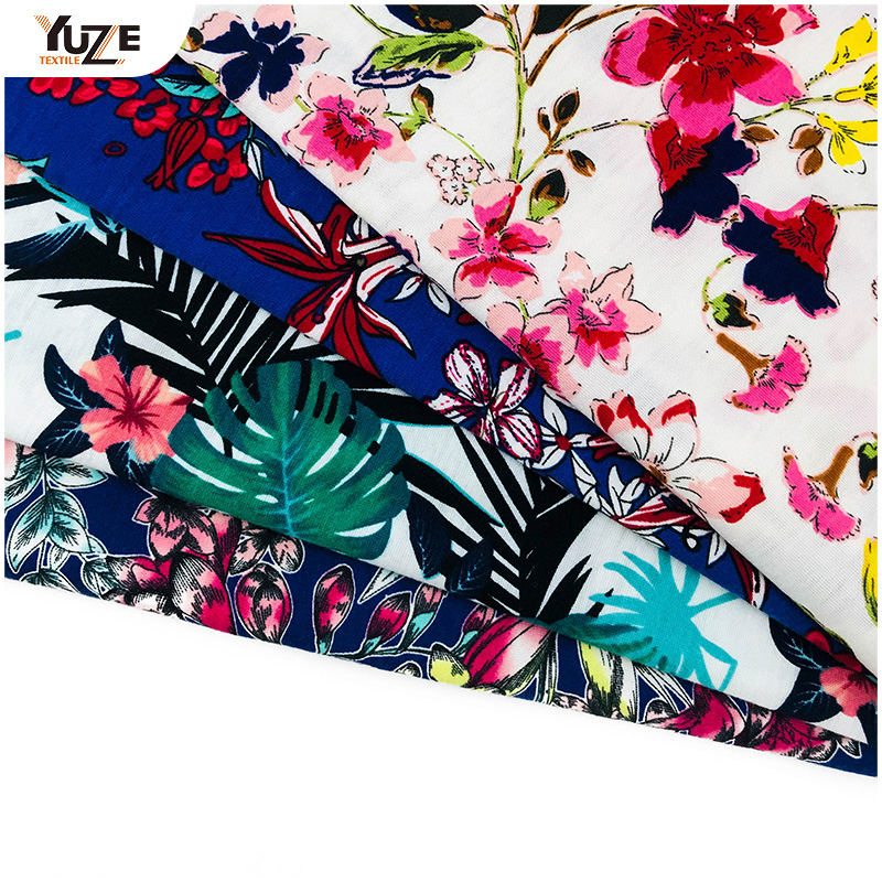 YZS18-701 POLY SPUN Jersey Spandex Print