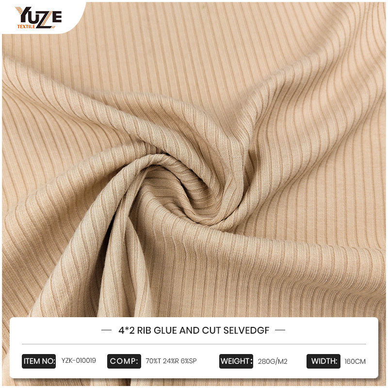 YZK-010019 4*2 Glue rib agus gearrtha Selvedgf