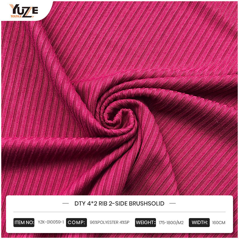 YZK-010059-1 DTY 4*2 RIB BRUSHSOLID 2-taobh YZK-010059-1 DTY 4*2 RIB BRUSHSOLID 2-taobh