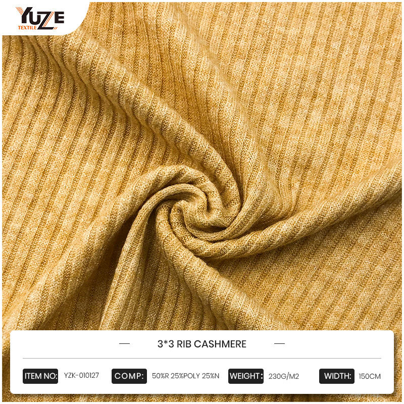 YZK-010127 3*3 RIB Cashmere