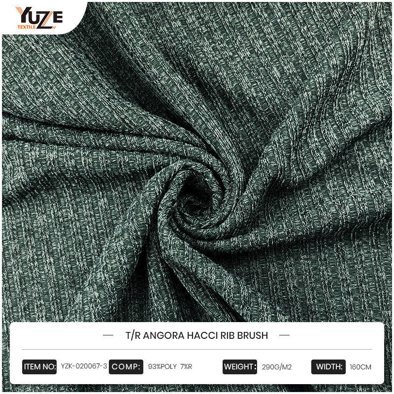 YZK-020067-3 T/R Angora Hacci Scuab Rib