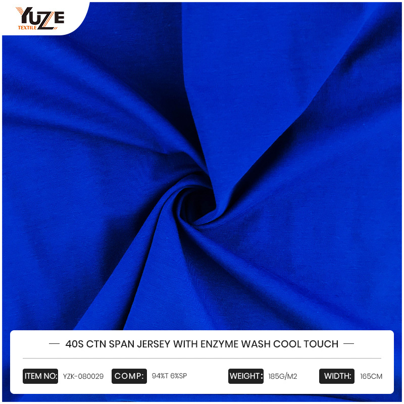YZK-080029 40S Jersey Span Span le Einsím Nigh Touch Cool