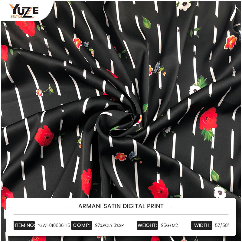 YZW-010636-15 Armani Satin Print Digiteach