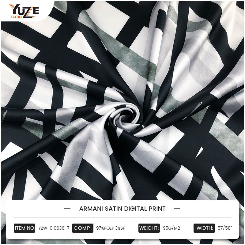 YZW-010636-7 Armani Satin Print Digiteach