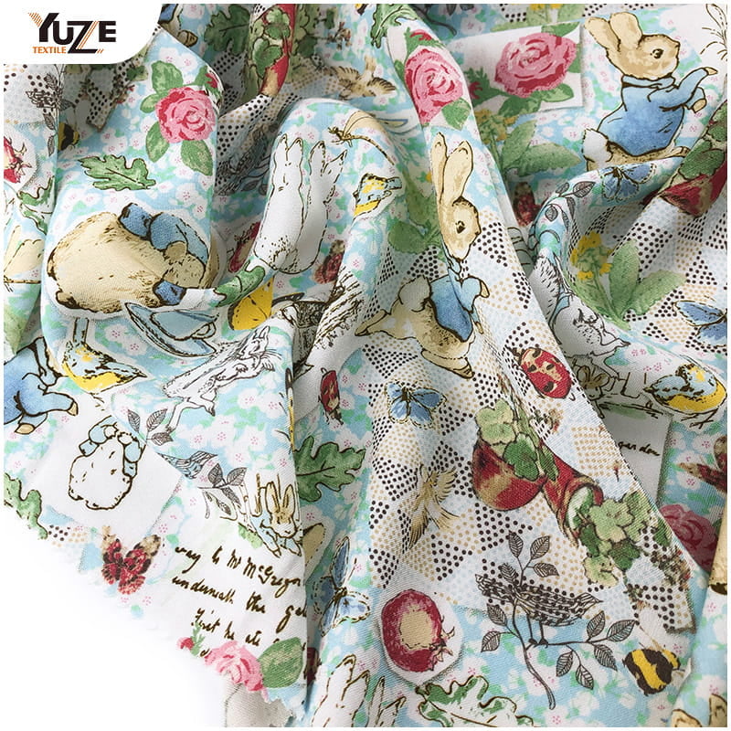 YZW-020612-10 RAYON Poplin Print Digiteach