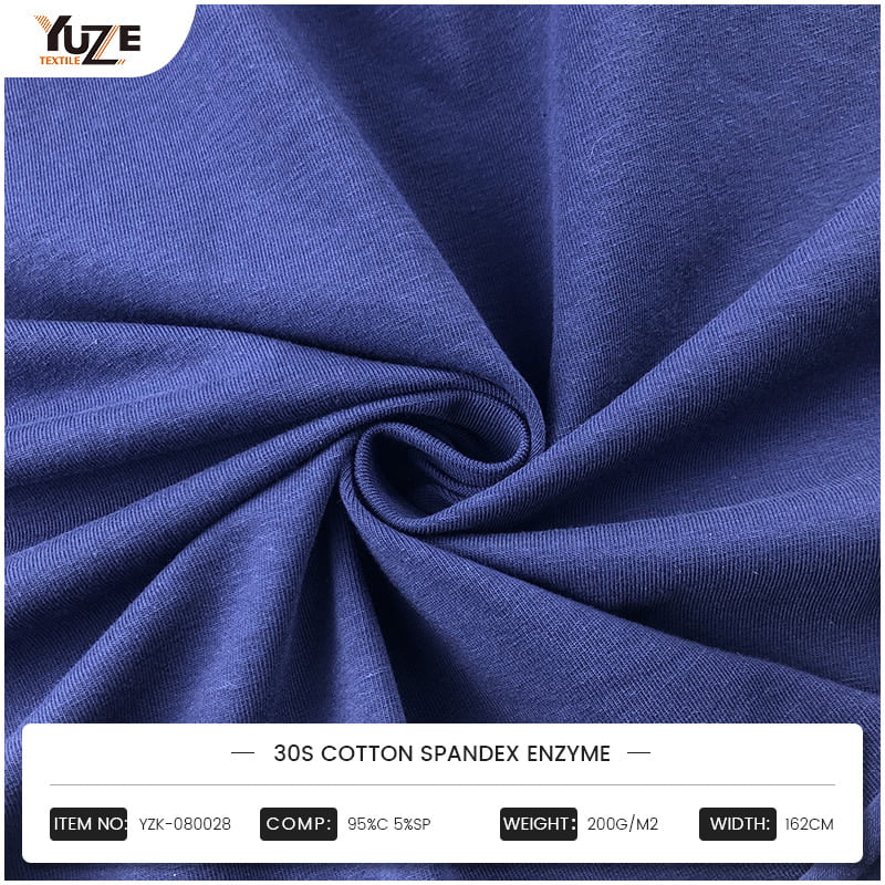YZK-080028 30s Enzyme Spandex Cotton