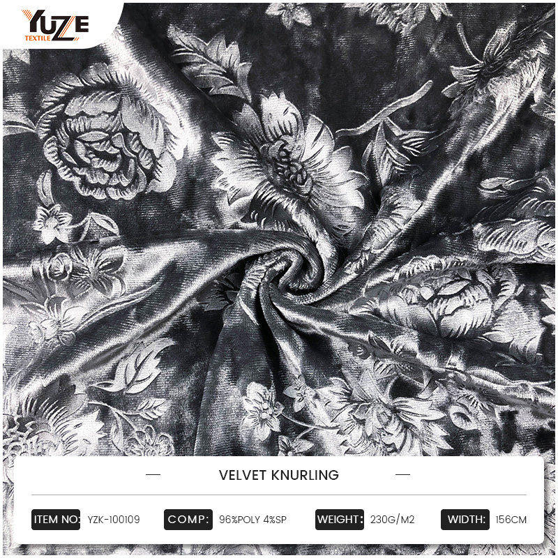 Tá friotaíocht caitheamh aimsire den scoth agus friotaíocht roic ag fabraic knurling veilbhit agus friotaíocht roic