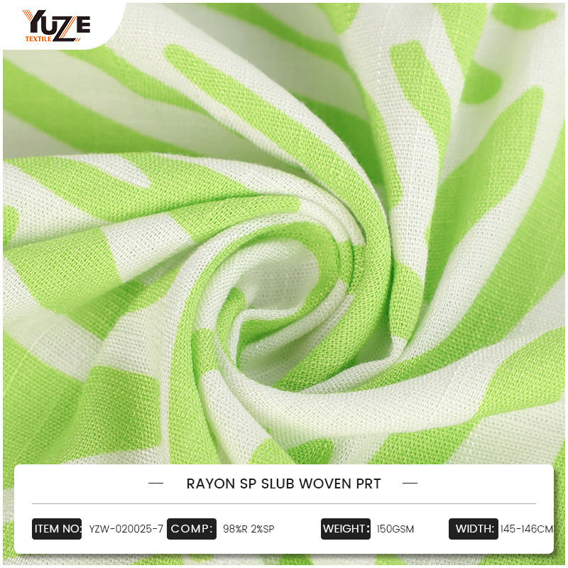 YZW-020025-7 RAYON SP SLUB PRT